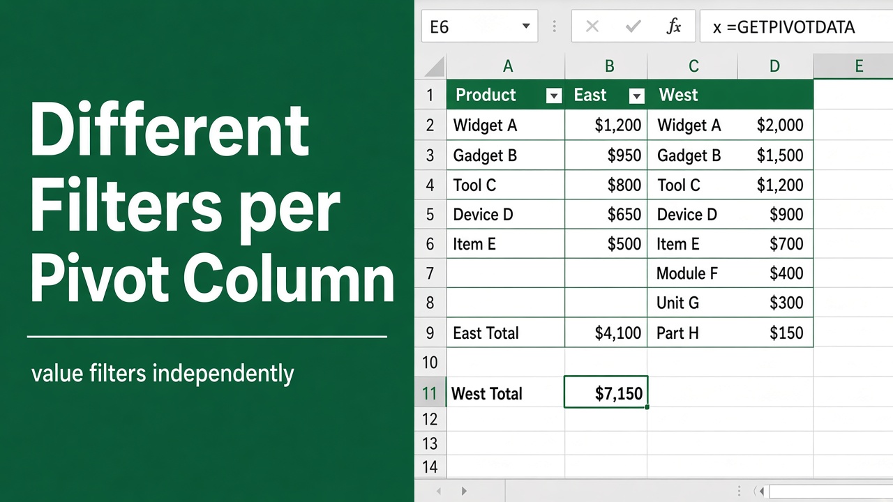 How to Apply Different Filters to Each Column in a Pivot Table? featured image