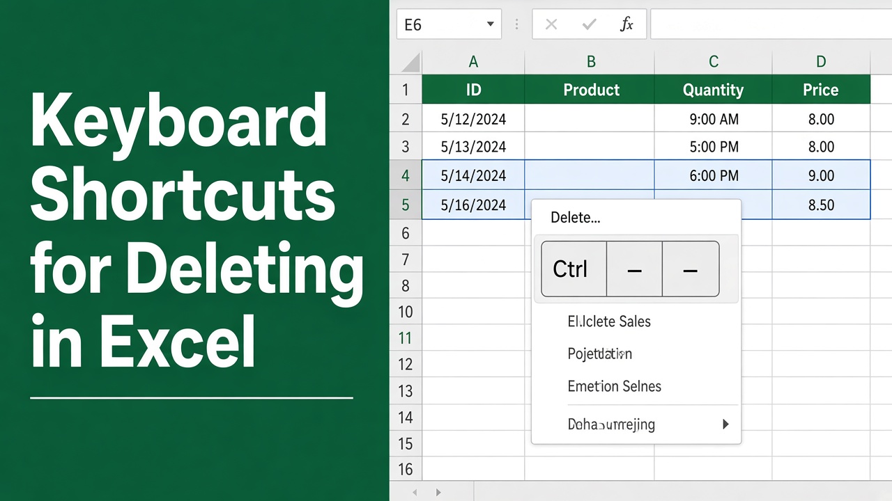 20 Keyboard Shortcuts for Deleting in Excel: A Comprehensive List featured image