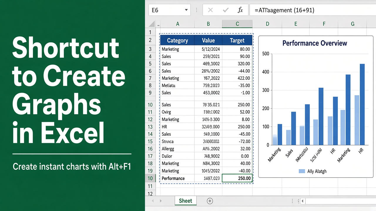 How to Quickly Create Graphs in Excel with Keyboard Shortcuts featured image