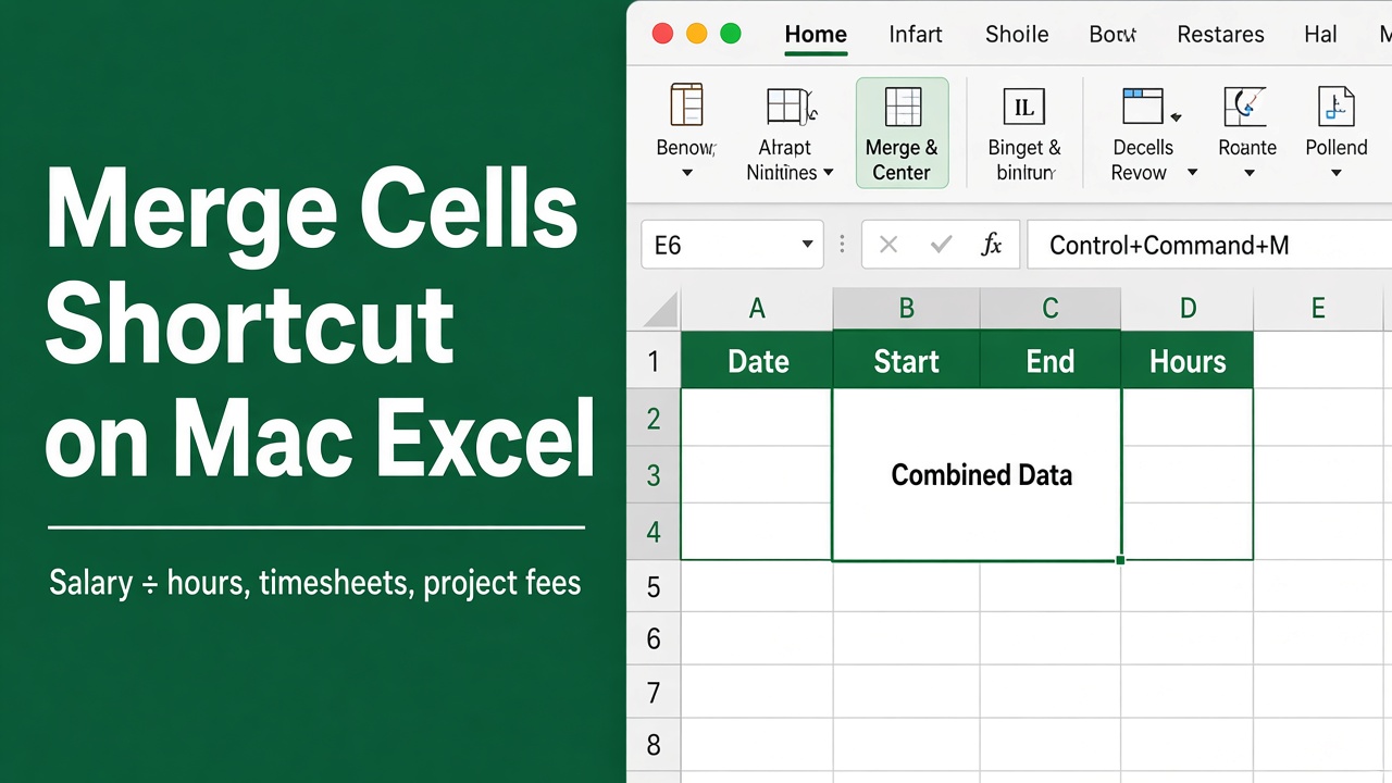 Merge Cells in Excel on Mac with This Easy Shortcut featured image