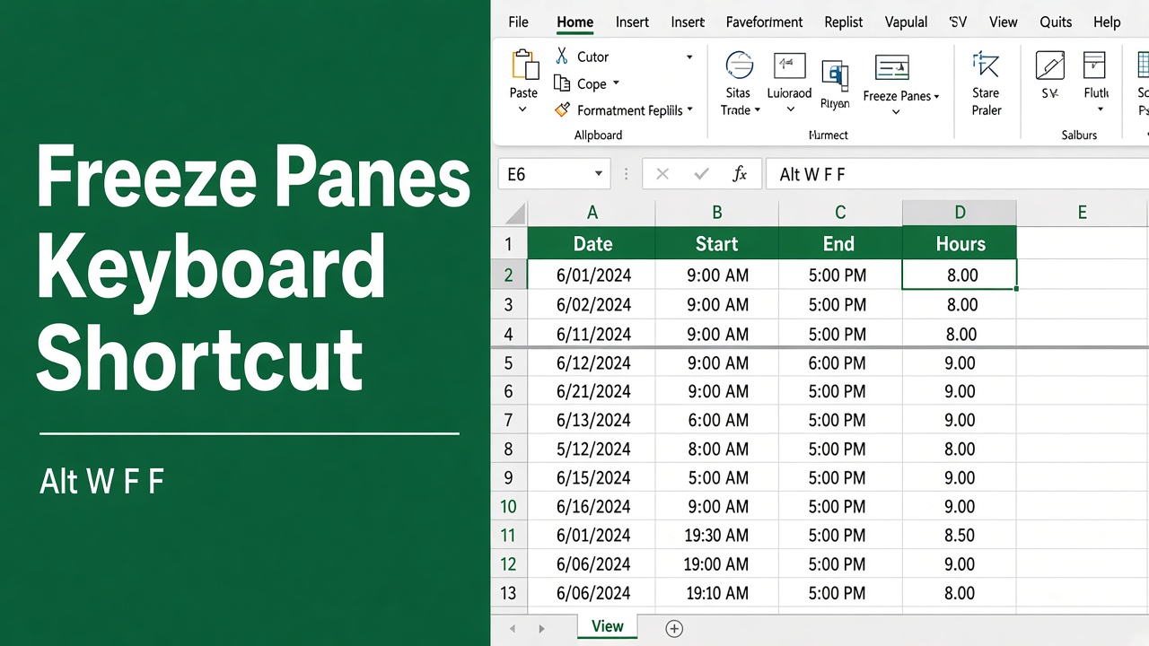 Shortcut to Freeze Panes in Excel: Quick and Easy Methods featured image