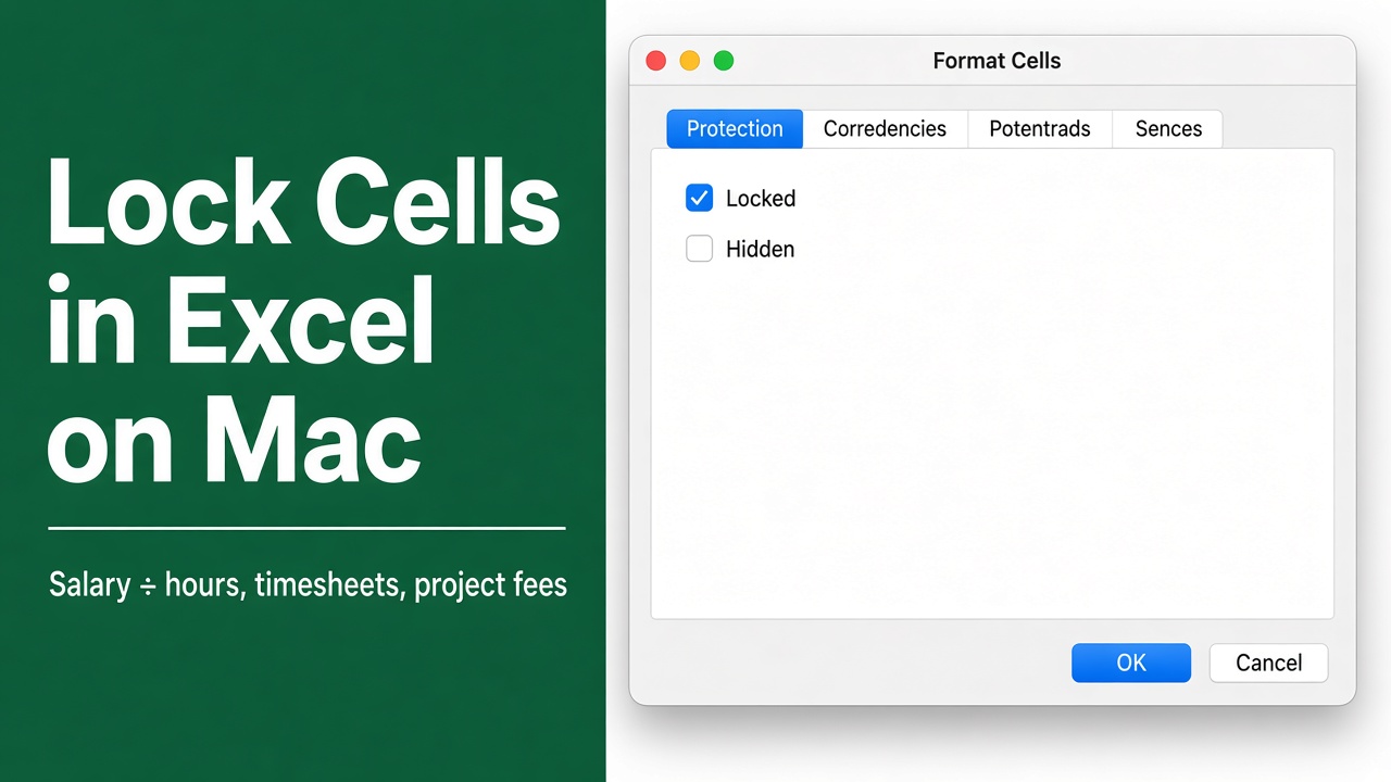 How to Lock Cells in Excel on Mac (Shortcut & Easy Steps) featured image