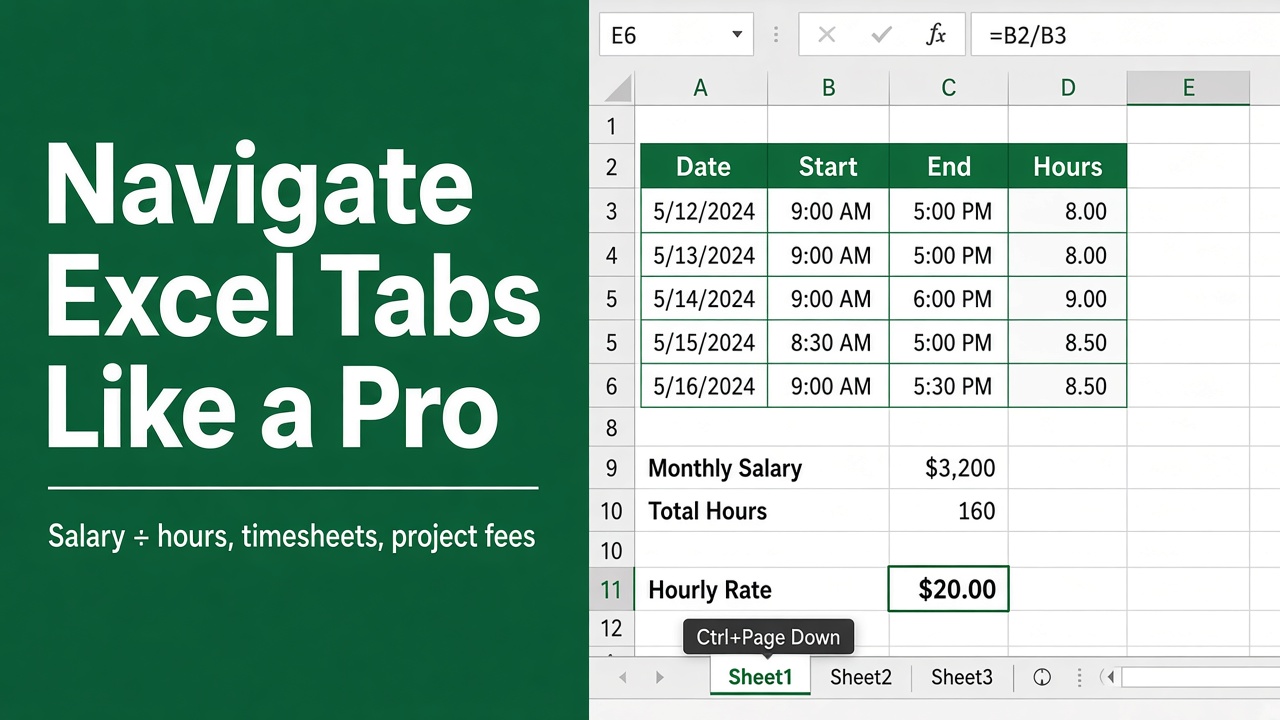 Navigate Excel Tabs Like a Pro with This Simple Shortcut featured image