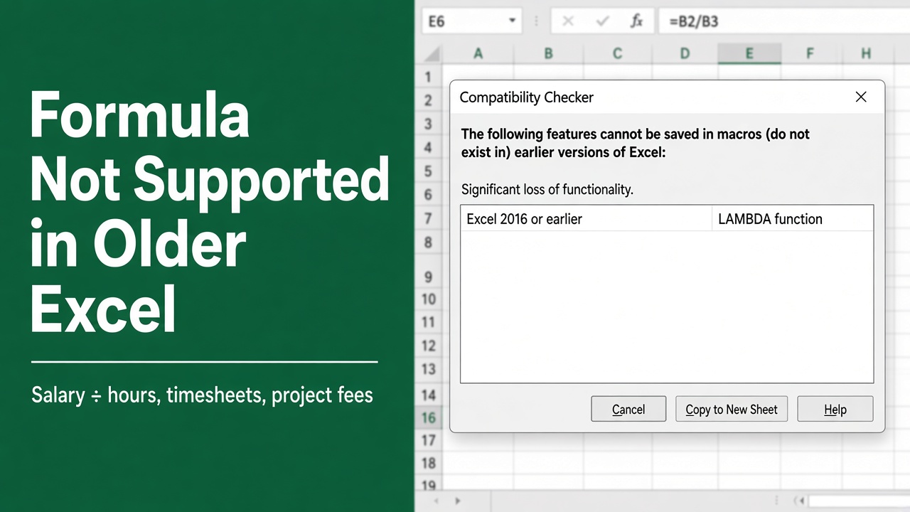 Compatibility Alert: This Excel Formula Won’t Work in Older Versions featured image
