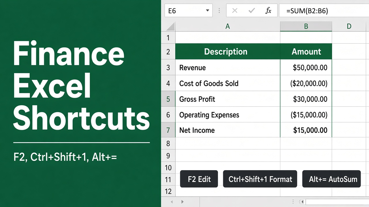25 Top Excel Shortcuts for Finance Professionals featured image