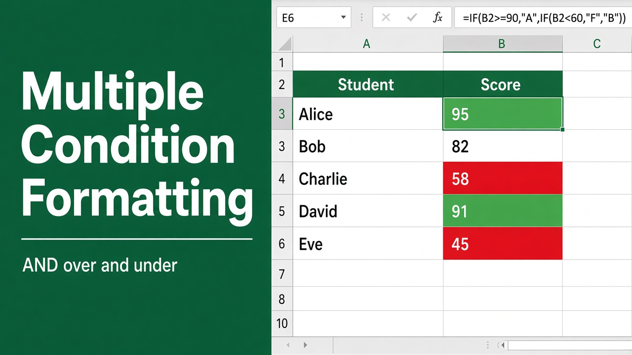How to Use Conditional Formatting With Multiple Conditions in Excel? featured image