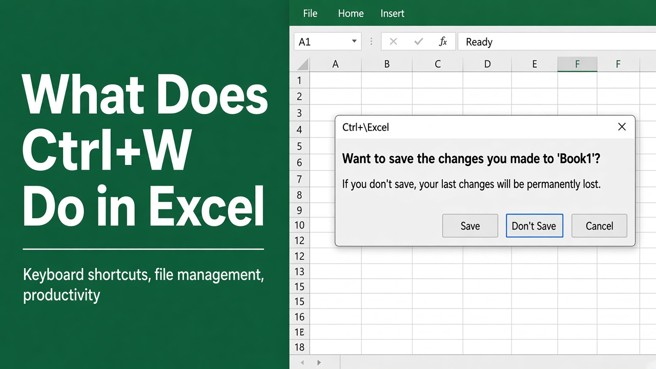 What Does Ctrl+W Do in Excel? Unveiling the Shortcut featured image