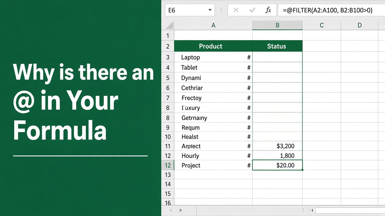 Why is there an ‘@’ in Your Excel Formula? featured image