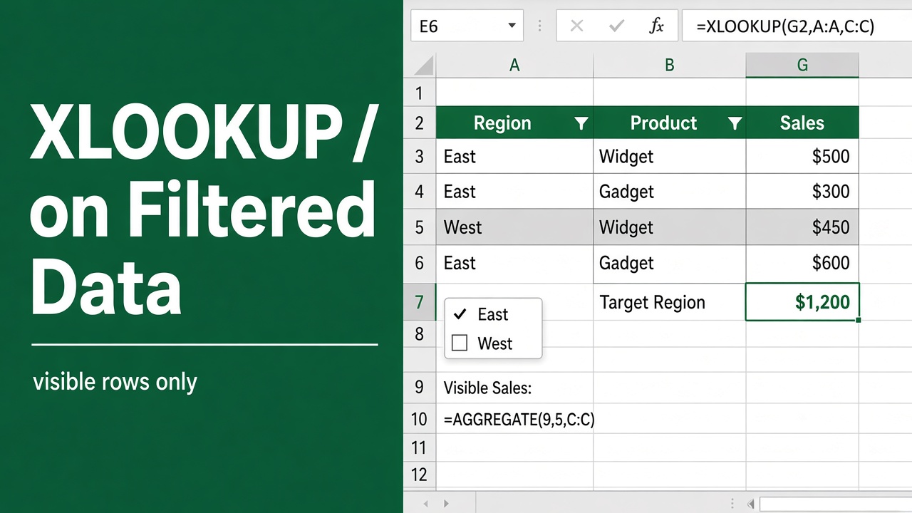 How to use XLOOKUP on Filtered Data: A Comprehensive Guide featured image